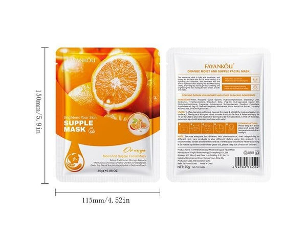 Mascarilla Facial Iluminadora de Naranja – Vitamina C Pura para una Piel Radiante