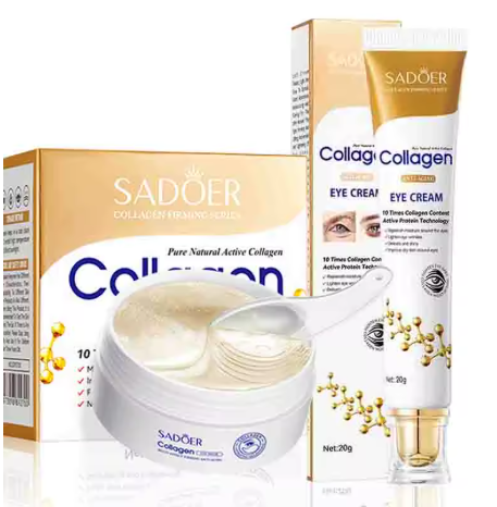 SADOER Máscara de Colágeno de Cristal para Ojos – Adiós Ojeras, ¡Hola Mirada Fresca!